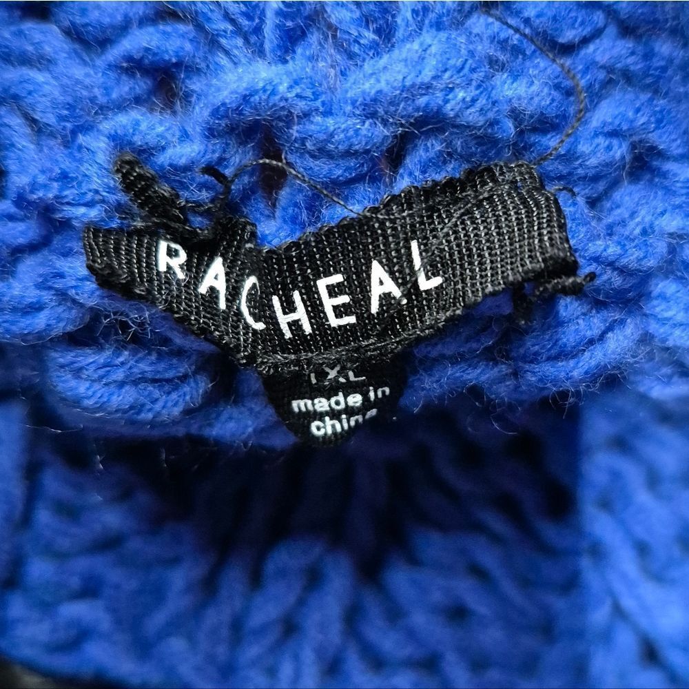 Racheal Blue Oversized Pompom Heart Sweater - NEW - Picture 5 of 7